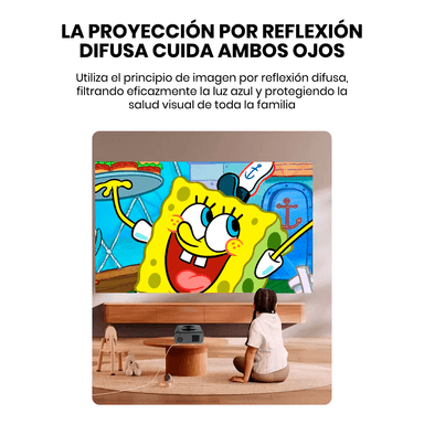 PROYECTOR SMART FULL HD OWLENZ SD550 ENFOQUE AUTOMÁTICO + ECRAN120 PULGADAS PLOMO - 7