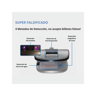 DETECTOR DE BILLETES FALSOS CON LUPA - 2