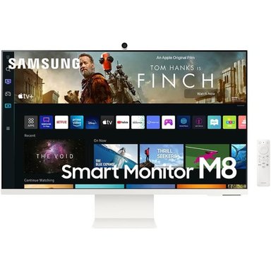 MONITOR LED UHD SAMSUNG 32" LS32BM801UNXGO SMART M8 4K WIFI BLUETOOTH WEBCAM USB C PARLANTES - 1