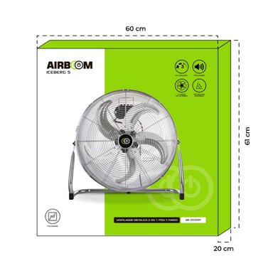 VENTILADOR DE PARED PISO AB2035SF AIRBOOM 2 EN 1 20" - 2