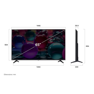 TELEVISOR LG 65UA7300PSB 65' SMART TV UHD 4K THINQ AI - 4