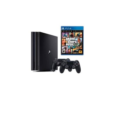 CONSOLA PLAYSTATION 4 PRO 1TB + GTA V + 2 MANDOS REACONDICIONADO - 1