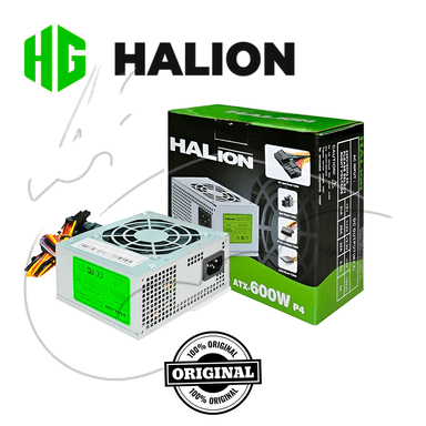 FUENTE DE PODER 600W MINI ATX HALION - 1