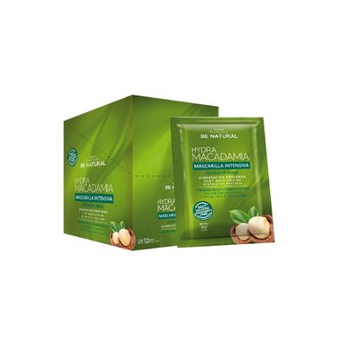 MASCARILLA BE NATURAL HYDRA MACADAMIA 35G SACHET CAJA 12UDS - 1