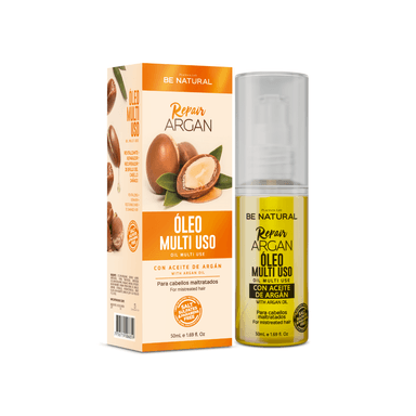 TRATAMIENTO CAPILAR BE NATURAL REPAIR ARGAN 50ML OLIO MULTI USO - 1