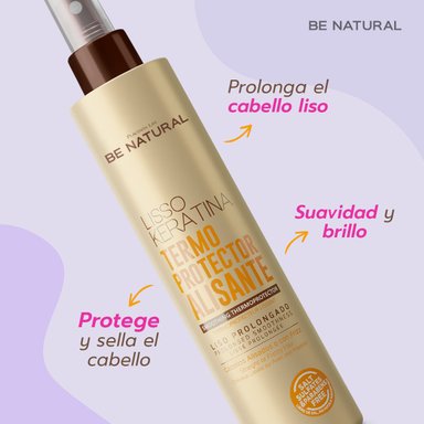 BE NATURAL TERMOPROTECTOR ALISANTE 250 ML - 2