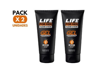 PACK X2 GEL LIFE FOR MEN STRONG CON CAPILLISIL 150 ML - 1