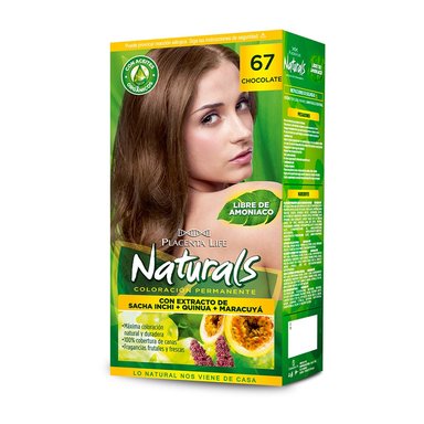 TINTE NATURALS PLACENTA LIFE COLORACION 67 CHOCOLATE - 1
