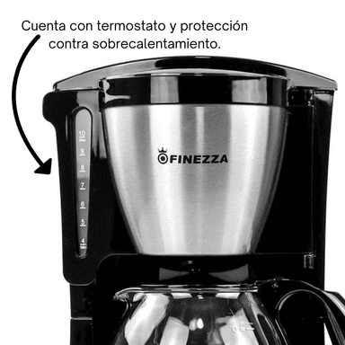 CAFETERA ELÉCTRICA FINEZZA CK-670F-N FILTRO 8-10 TAZAS - 3