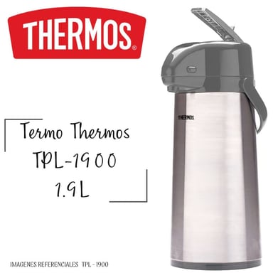 TERMO THERMOS TPL1900 1.9 L SIFÓN LEVER ACTION PLOMO TPL-1900 - 1
