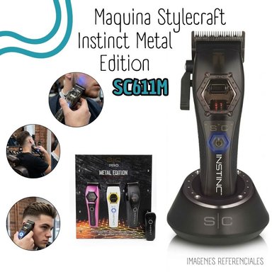 MAQUINA CORDLESS STYLECRAFT INSTINCT METAL EDITON - SC611M - 1