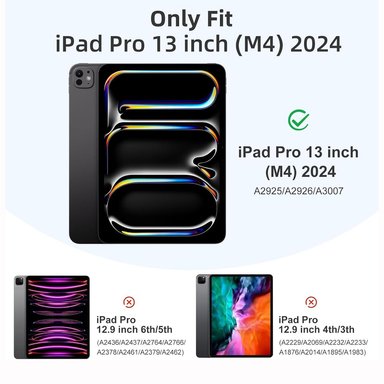 FUNDA IPAD PRO M4 2024 2024 13" CASE SMART BLACK - 2