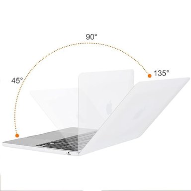 FUNDA CASE PROTECTOR ACRILICO MACBOOCK AIR 13.6 CHIP M2/M3/M4/M5 (2022/2026) - BLANCO MATE - 2