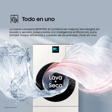 Lavaseca Samsung Bespoke AI 26Kg/15Kg con Pantalla Smart 4.3" WD26FB8690BEPE - 6