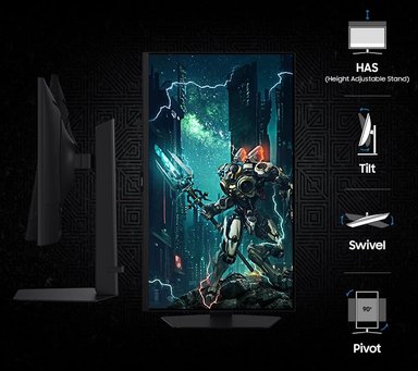 MONITOR SAMSUNG 27” ODYSSEY G7 G70F UHD GAMING BLACK LS27FG700ENXZA - 10