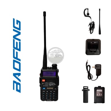 WALKIE TALKIES BAOFENG UV-5R 8W LCD UV5R 8W RADIO PORTATIL ALCANCE 5KM MOTOROLA ICOM HYTERA KENWOOD - 1