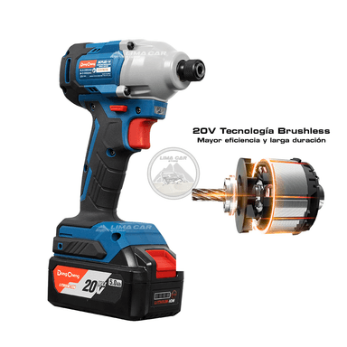 ATORNILLADOR DONG CHENG DCPL03-14 180NM BATERÍA LITIO 20V 5AH MALETA - 3