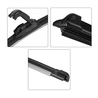 SET 2 PLUMILLAS LIMPIA PARABRISAS 26 PULG ERGONÓMICO FLEX AUTO - 2