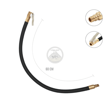 MANGUERA PARA COMPRESOR INFLADOR DE NEUMÁTICO 60 CM REPUESTO - 2
