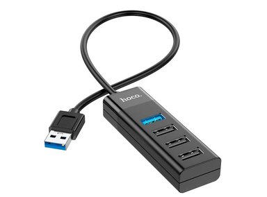 ADAPTADOR HOCO HB25 CONVERTIDOR 4 EN 1 (USB A USB 3.0 USB2.0) NEGRO - 2