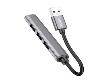 ADAPTADOR HOCO HB26 CONVERTIDOR 4 EN 1 (USB A USB 3.0 Y 2.0) PARA LAPTOP PC - NEGRO - 3