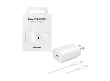CARGADOR SAMSUNG CARGA RÁPIDA PARA GALAXY A34/A54/A74 BLANCO 25W - 1