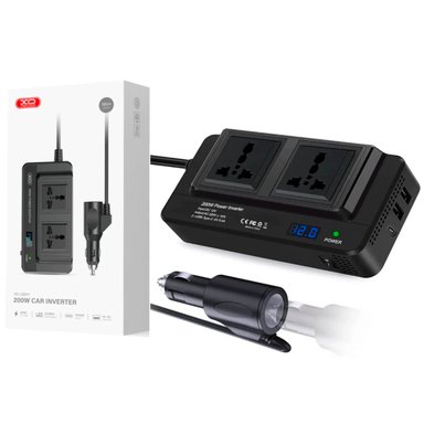 CONVERSOR DE CORRIENTE PARA AUTOS DE 200W SALIDA C Y USB - 1