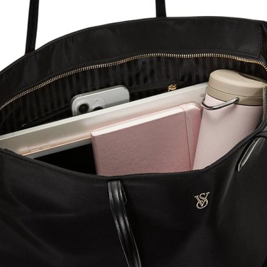 CARTERA TOTE VICTORIAS SECRET NEGRO - 4
