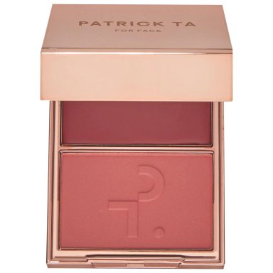 RUBOR CREMA PATRICK TA DÚO Y POLVO DOUBLE TAKE COLOR SHE'S FLUSHED SOFT PEACHY PINK MAQUILLAJE - 1