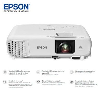 PROYECTOR EPSON POWERLITE X49 PORTÁTIL 3600 LÚMENES XGA 1024X768 - 2