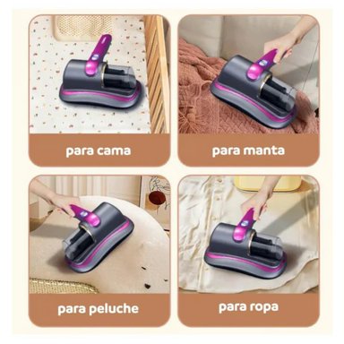 ASPIRADORA INALÁMBRICA ANTI ÁCAROS MANO CON LUZ UV PORTÁTIL - 3
