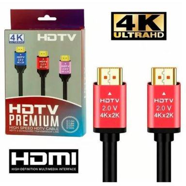 CABLE HDMI A HDMI 3M 4K PREMIUM DORADO ULTRA HD 3 METROS - 1