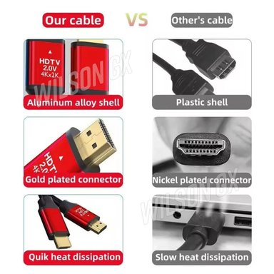CABLE HDMI A HDMI 3M 4K PREMIUM DORADO ULTRA HD 3 METROS - 3