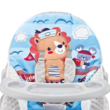 SILLA BABY BOUNCER MECEDORA MESA DE COMER BABY CAM AZUL - 4