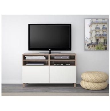 MESA DE TV VENTITAS PERU FALONA MODERNA DUNA Y BLANCO - 2