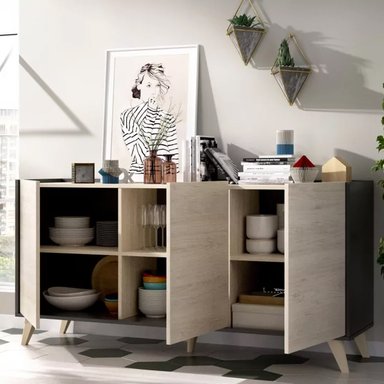 APARADOR VENTITAS PERU CHERYL VINTAGE ROVERE NEGRO - 2