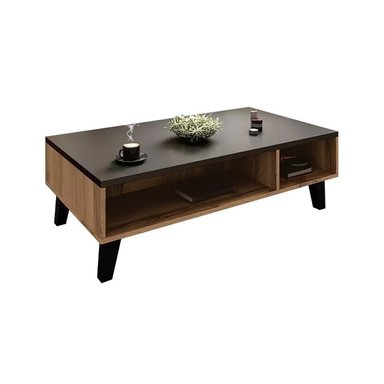 MESA DE CENTRO VINTAGE GINA 110CM VENTITAS HOME NEGRO Y ESPRESSO - 2