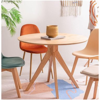 MESA DE COMEDOR VENTITAS HOME MINORKA MADERA 100X100CM - 3
