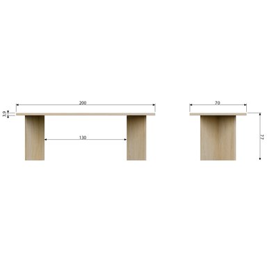 MESA DE COMEDOR CONTEMPORÁNEA LIAO VENTITAS HOME MADERA - 4