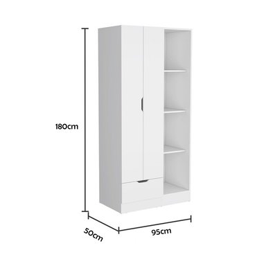 ROPERO VENTITAS PERU AMERICA MINIMALISTA 1 CAJON BLANCO - 4