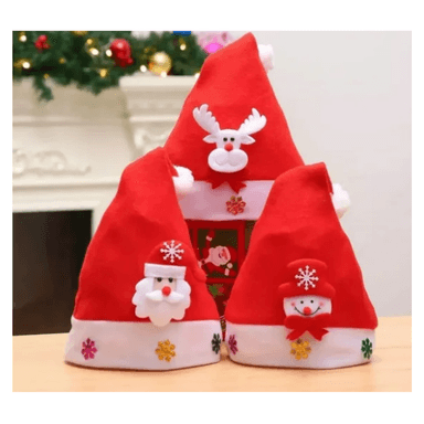 PACK DE 3 GORRO NAVIDEÑO CON LUZ LED - 2