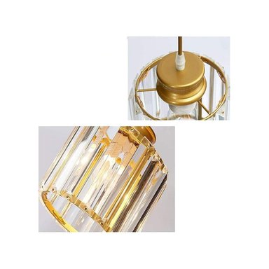 LÁMPARA COLGANTE DE CRISTAL 6 LUCES - 4