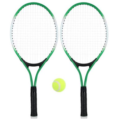 JUEGO TENIS MADERA PELOTA + 2 RAQUETAS - 4