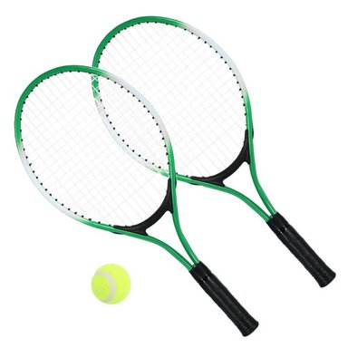 JUEGO TENIS MADERA PELOTA + 2 RAQUETAS - 5