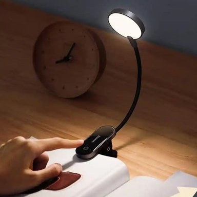 LÁMPARA LED MINI CLIP LUZ REGULABLE USB BASEUS DGRAD-0G - 2