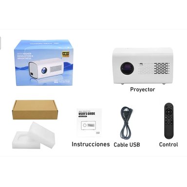 PROYECTOR IOS ANDROID MINI 36 A 150 PULGADAS 720P WIFI PORTÁTIL T100 - 6