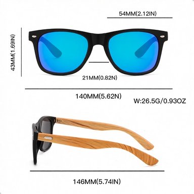 LENTES DE SOL CLÁSICO POLARIZADO PROTECCION UV UNISEX CLÁSICO - 2