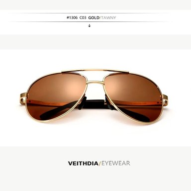 GAFAS DE SOL AVIADOR POLARIZADOS UV 400 VEITHDIA 1306 UNISEX - 6