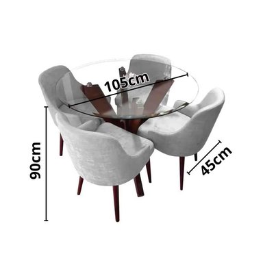 COMEDOR CAYRA 4 SILLAS MULTICOLOR - 2