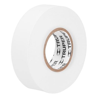CINTA DE AISLAR DE 18 M X 19 MM, BLANCA, TRUPER - 12506 - 2